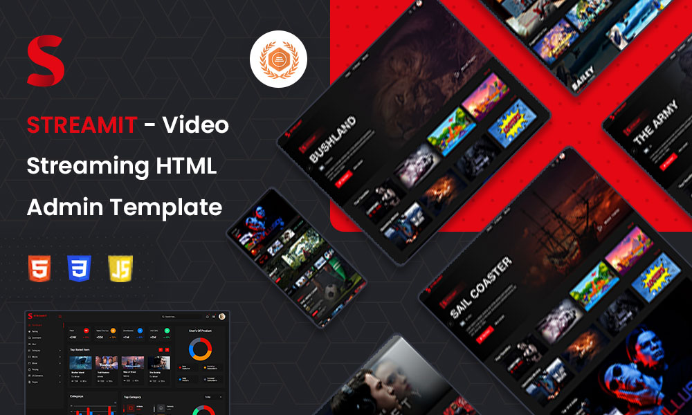Streamit | Video Streaming HTML Admin Template