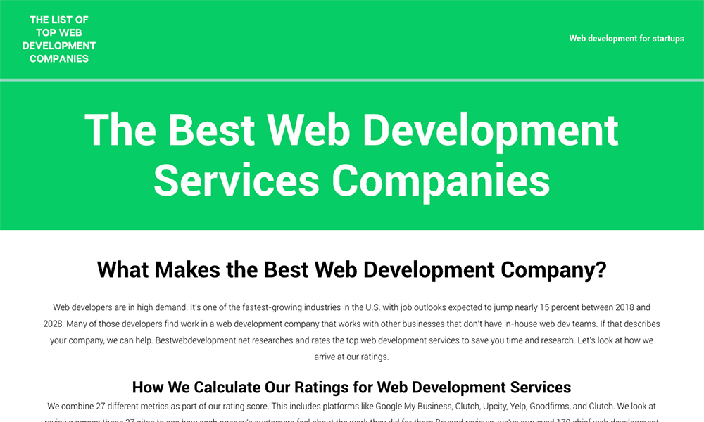 Best Web Development