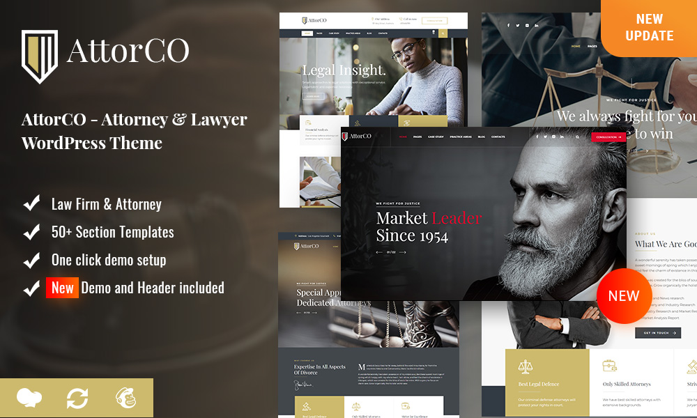 AttorCO - Attorney & Lawyers WordPress Theme