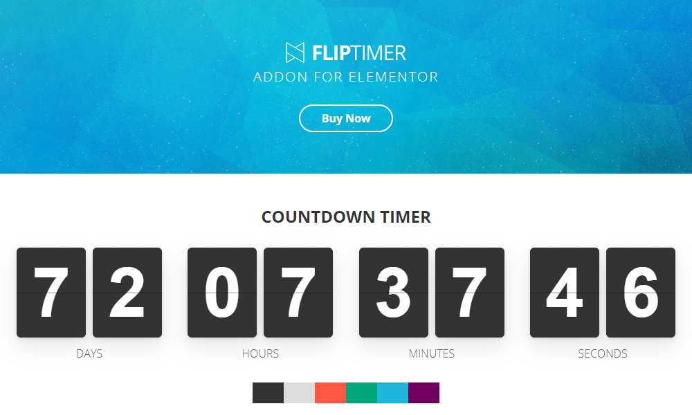 FlipTimer - Addon for Elementor