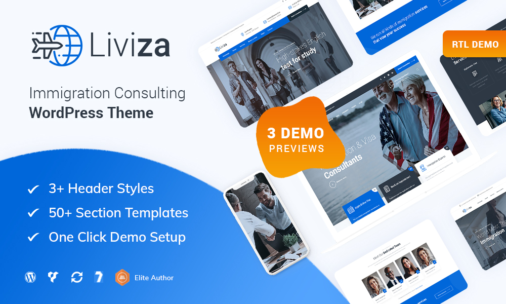 Liviza - Immigration Consulting WordPress Theme