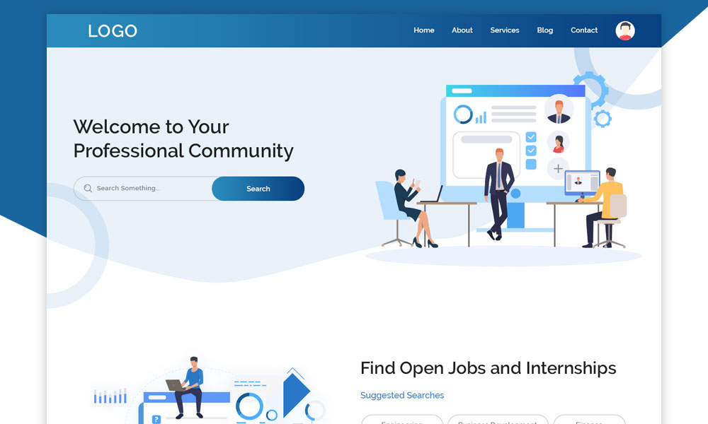 Job Portal Landing Page