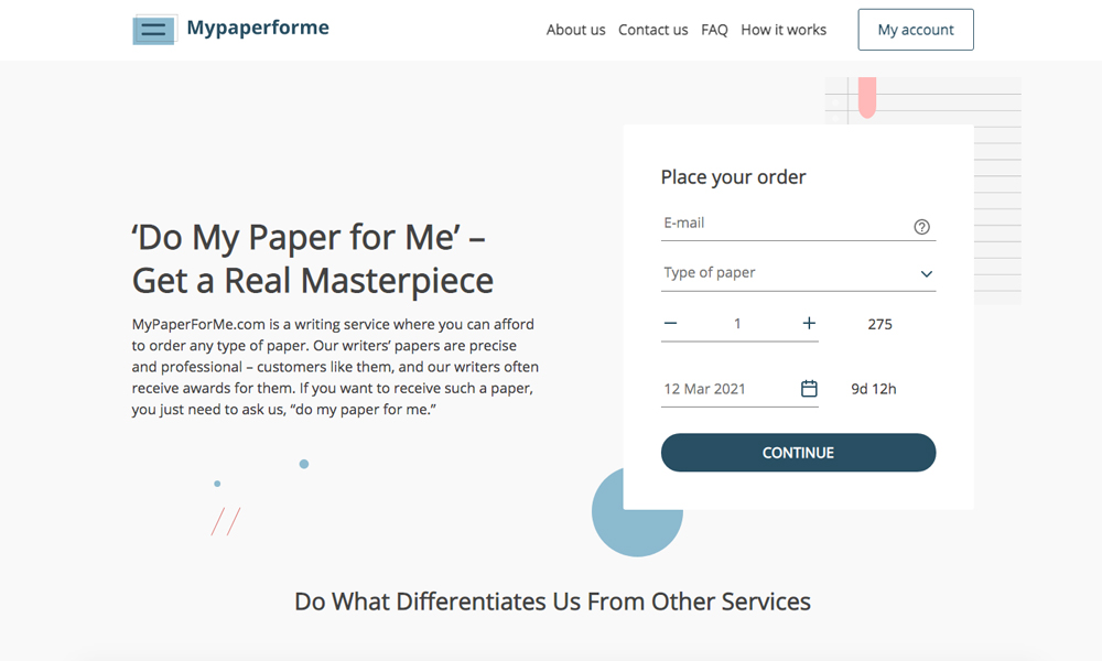 Mypaperforme