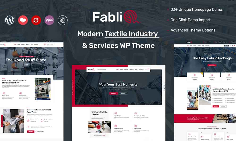 Fablio - Textile Industry WordPress Theme