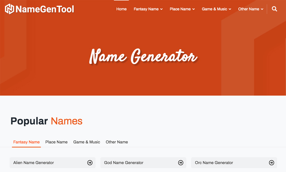 Online Name Generator