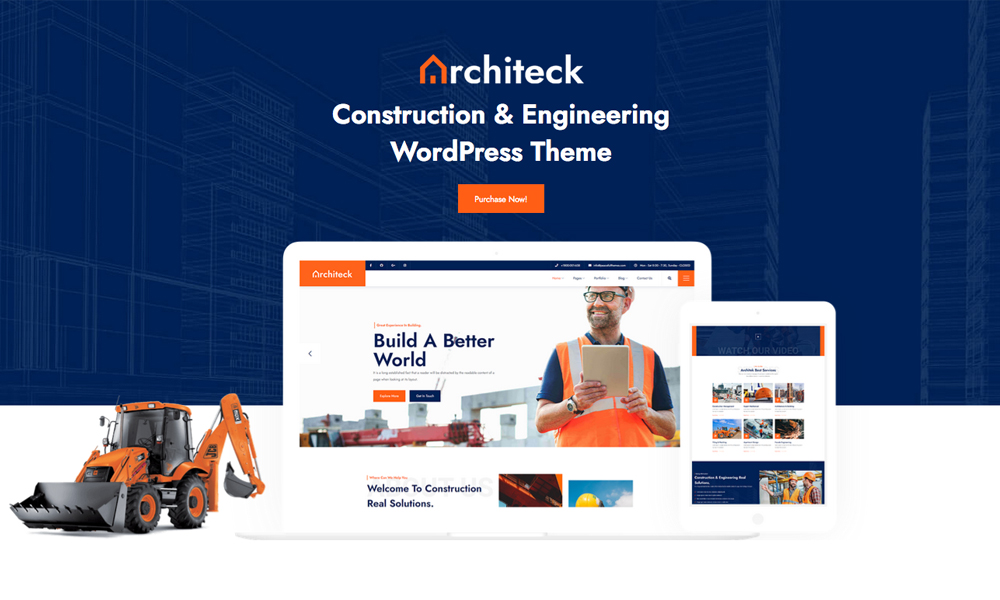 Architeck - Construction WordPress Theme