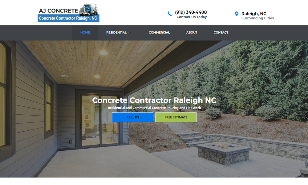 AJ Concrete Contractors Raleigh