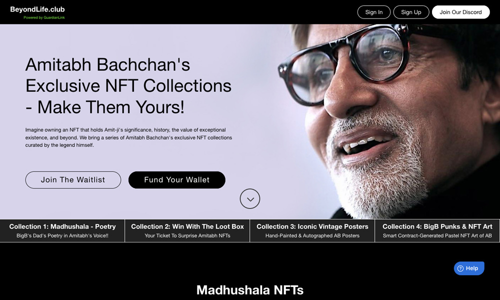 Amitabh Bachchan's NFT Collections