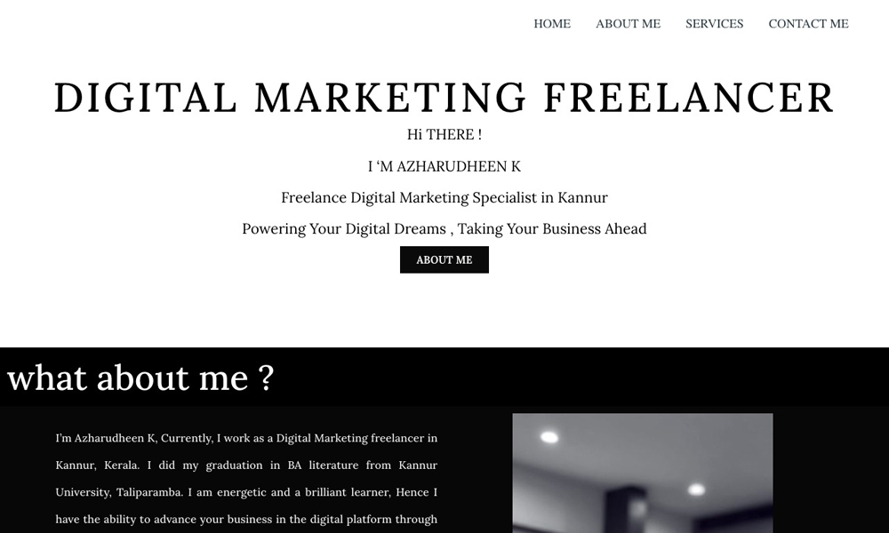 Azharudheen - Digital Marketing freelancer