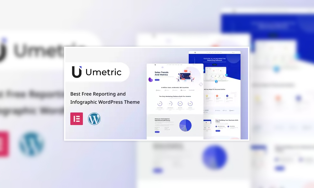Umetric Lite | Best Free Reporting and Infographic WordPress Theme