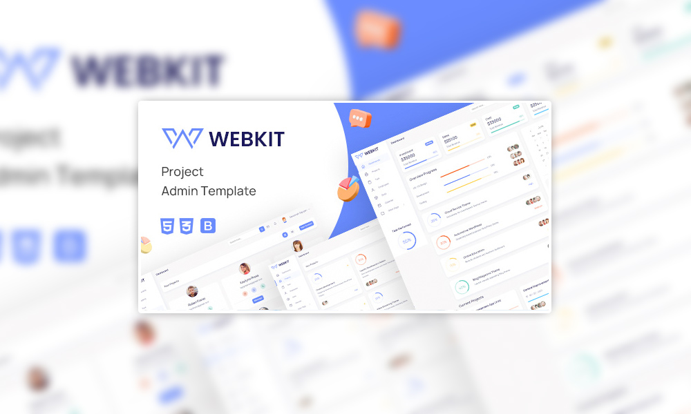 WebKit | Free Admin Template HTML for Project Management