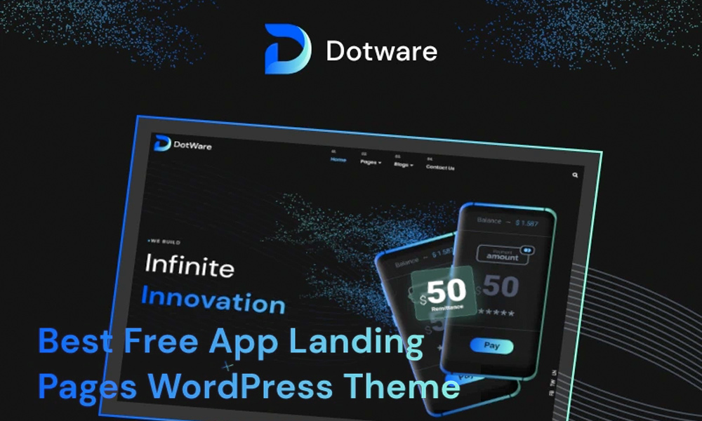 DotWare | Best Free WordPress Theme for App Landing Page