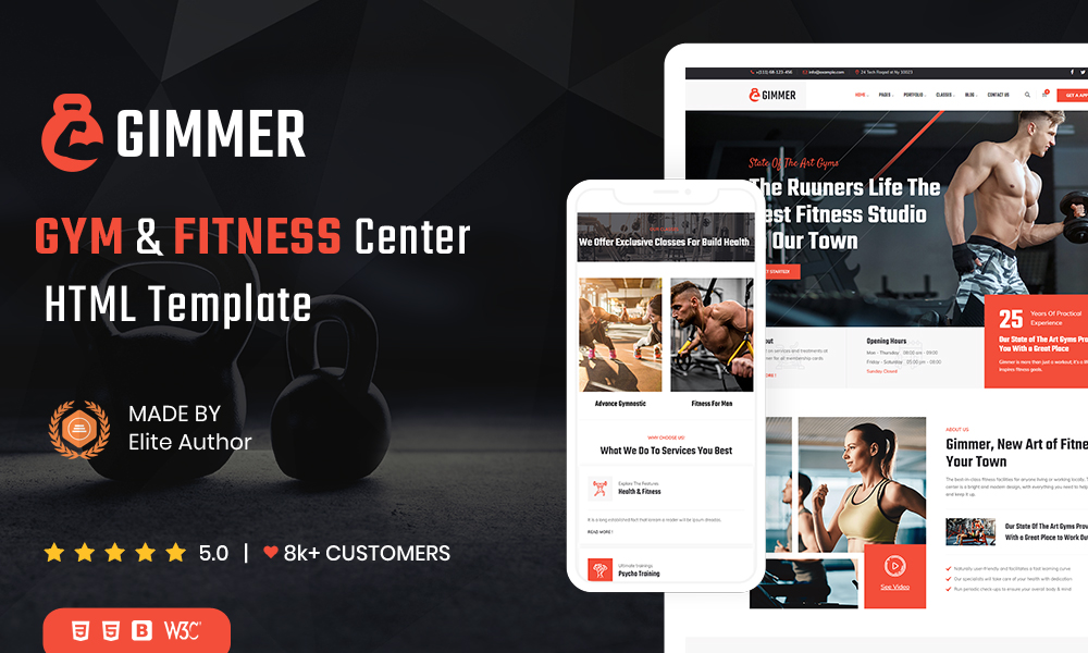Gimmer - Fitness & Gym Html Template