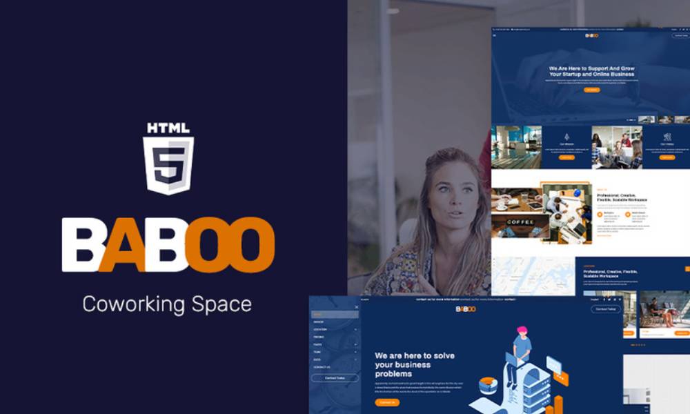 Baboo - Coworking Office HTML5 Website Template