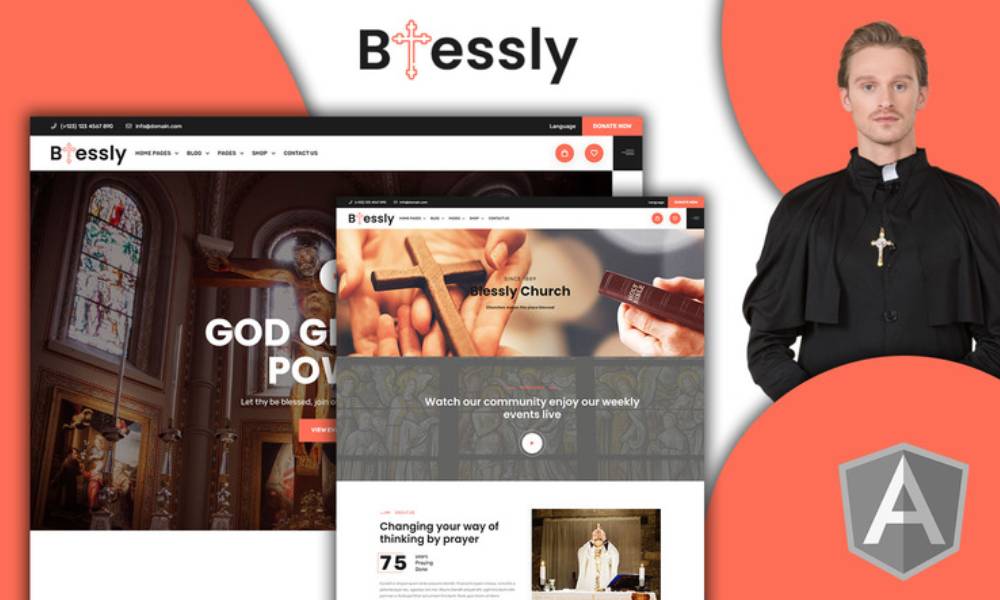 Blessly- Church and Donation Angular Template