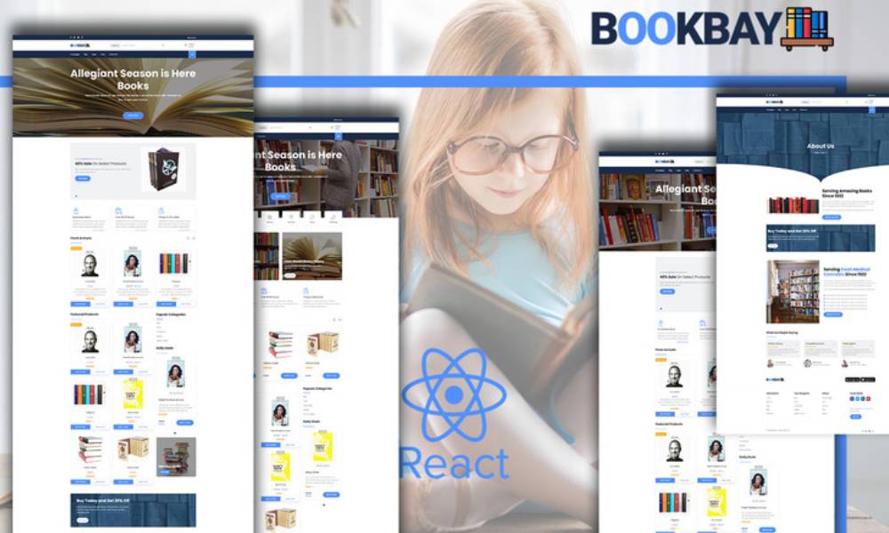 Bookbay - Book Shop React Website Template