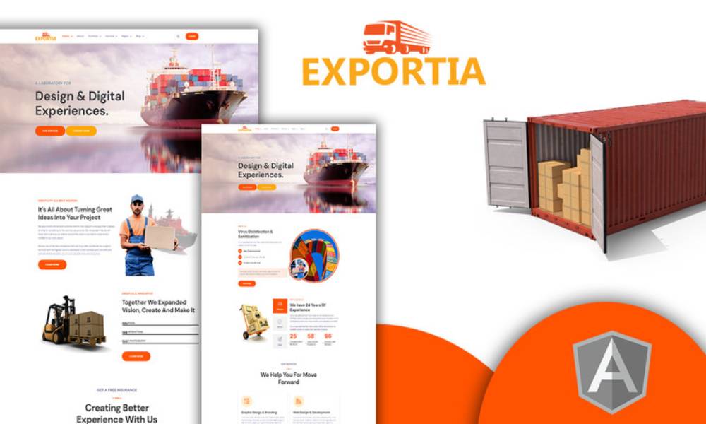 Expotia - Transportation and Logistic Angular Template