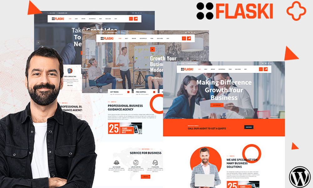 Flaksi Modern Easy Multipurpose Consulting WordPress Theme