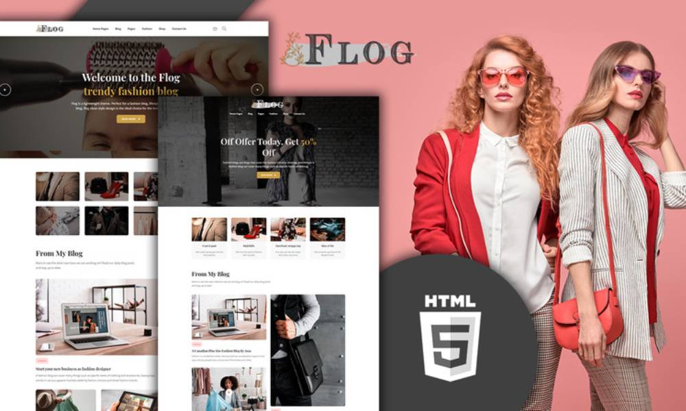 FLOG - Fashion Blog HTML5 Website Template
