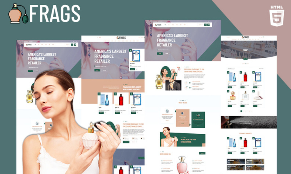 Fragz | Perfume and Cosmetics Store Website Template