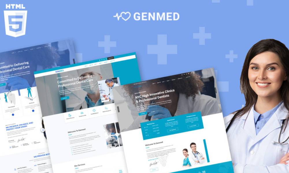 Genmed | Medical Doctor's Clinic HTML5 Website Template