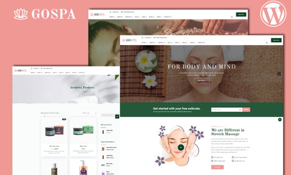 Go Spa | Beauty Salon and Spa Services WordPress Theme