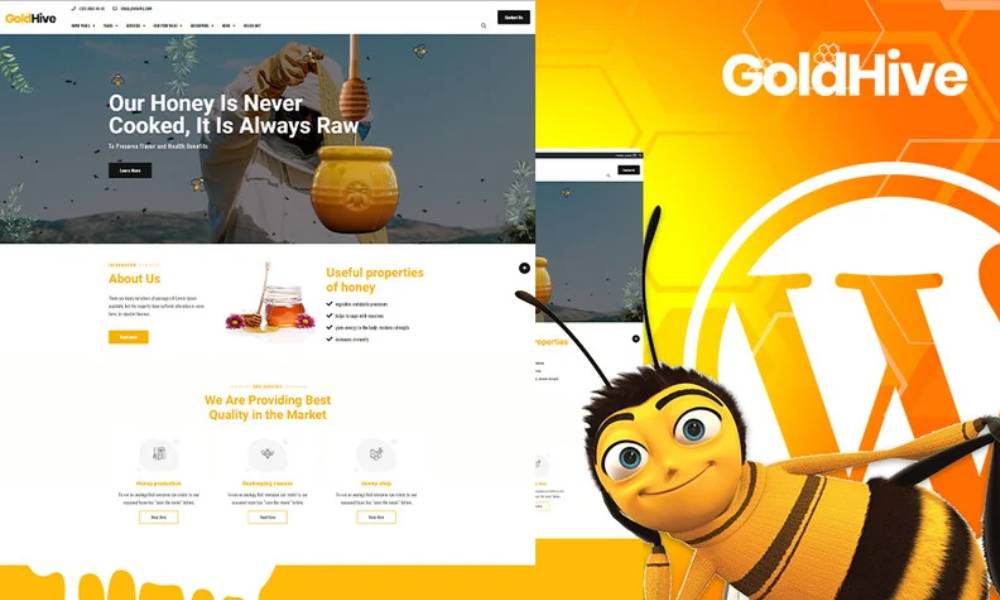 Goldhive | Honey Farm and Production WordPress Theme