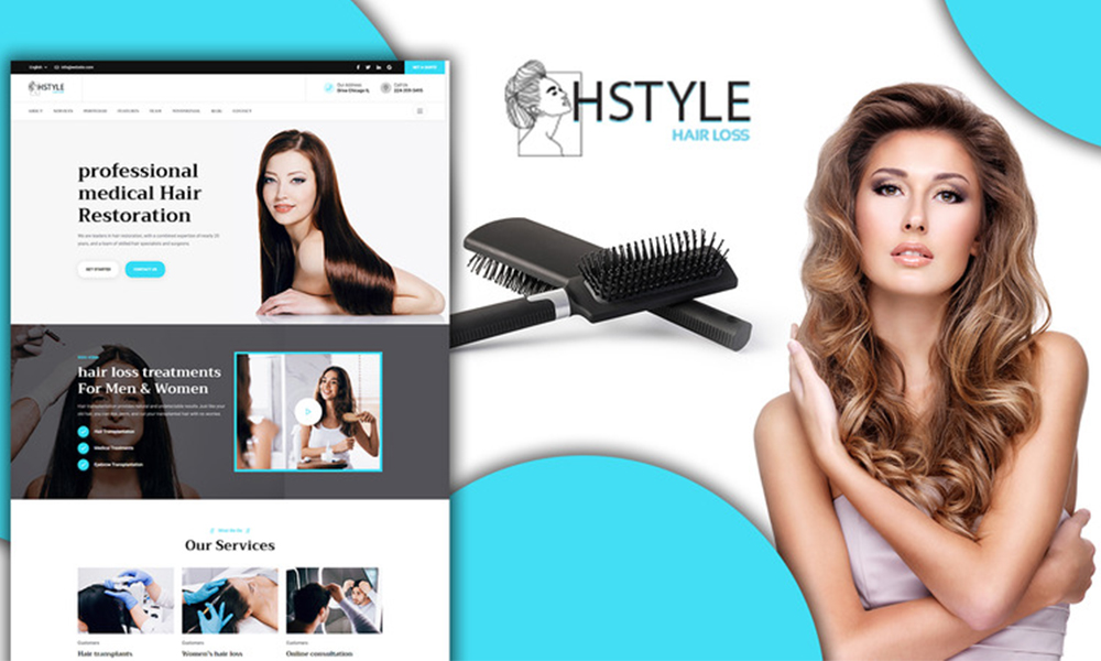 Hstyle Beauty Salon Landing Page HTML5 Template