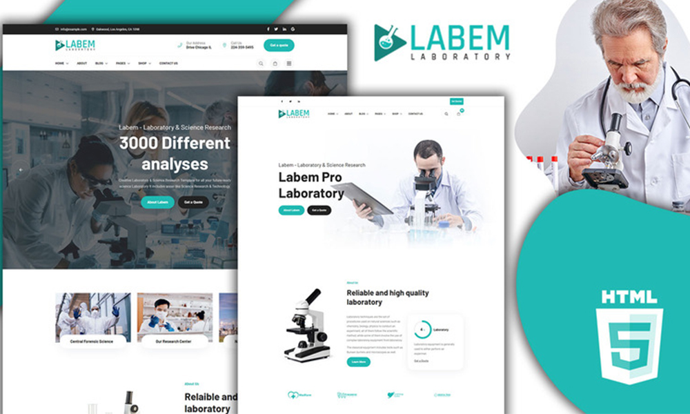 Labem Laboratory And Medical Equipment HTML5 Template