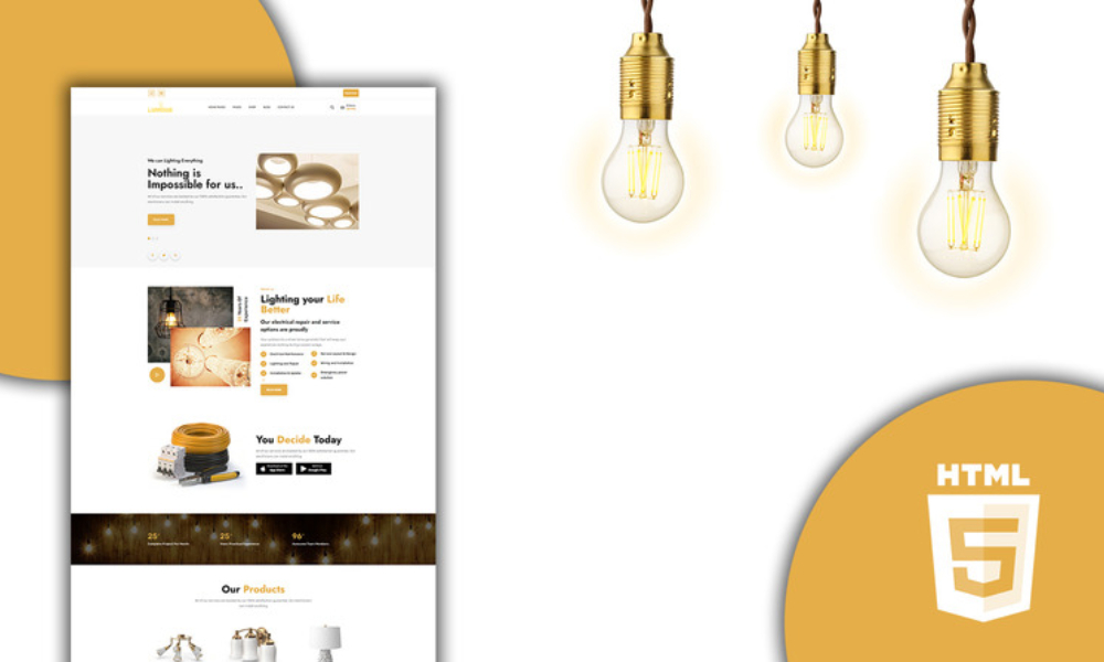 Lumus Lighting and Electric Shop HTML5 Template