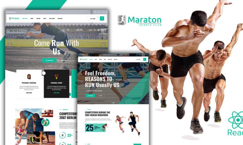 Maraton - Running Marathon React Template