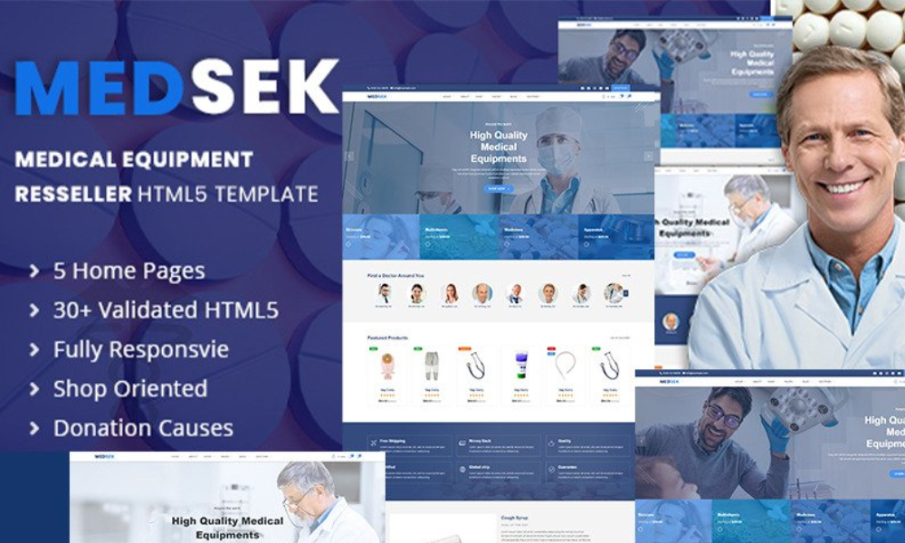 Medsek | Medical Equipment Res-seller HTML5 Website Template