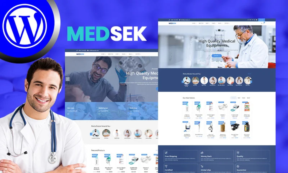 Medsek Medical Equipment Res-seller WooCommerce Theme