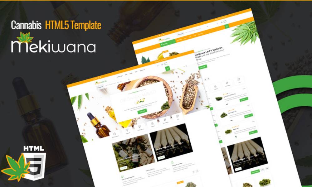 Mekiwana - Medical Cannabis HTML5 Website Template