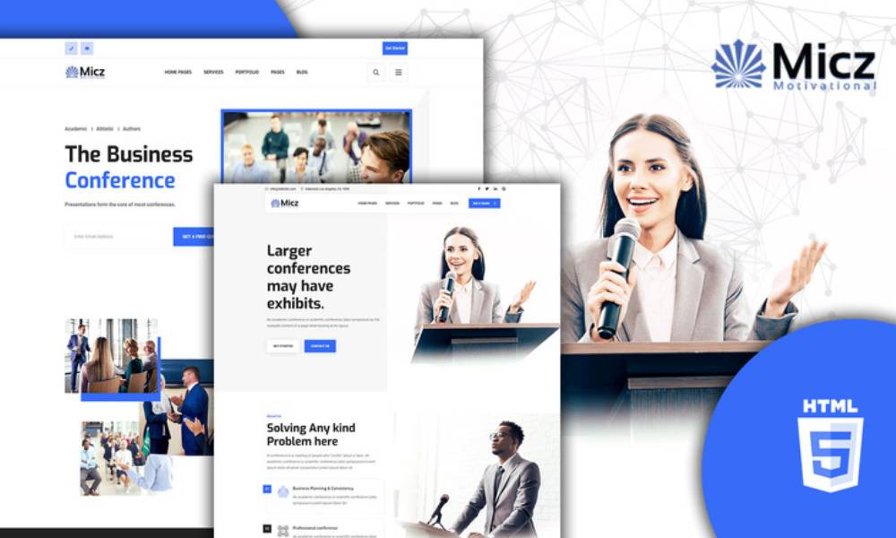 Micz Responsive Conference and Events HTML5 Template