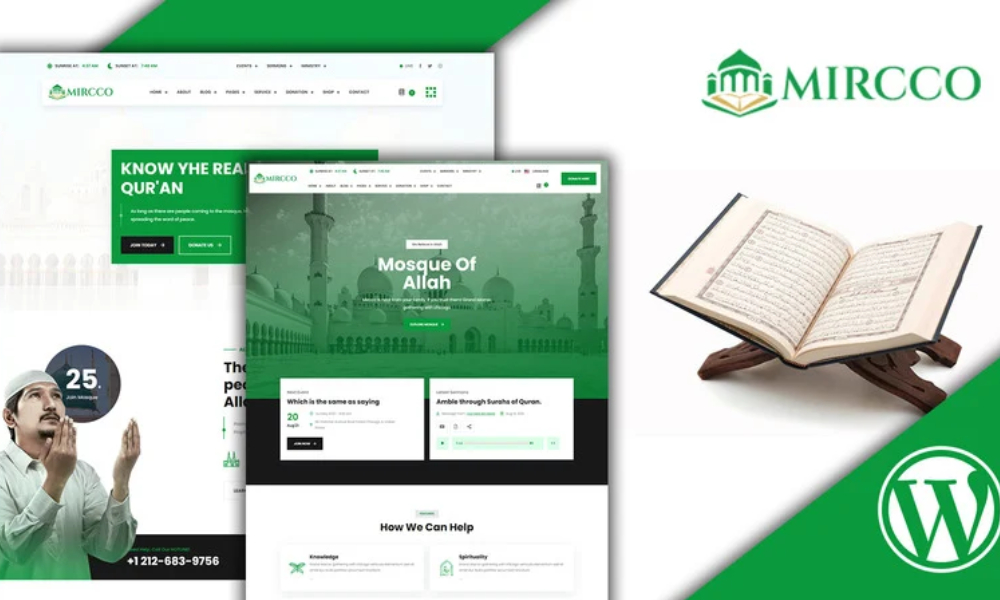 Mircco Islamic Center And Mosque WordPress Theme