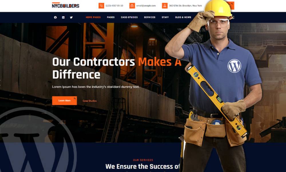 NYC Builders - Building Construction WordPress Theme