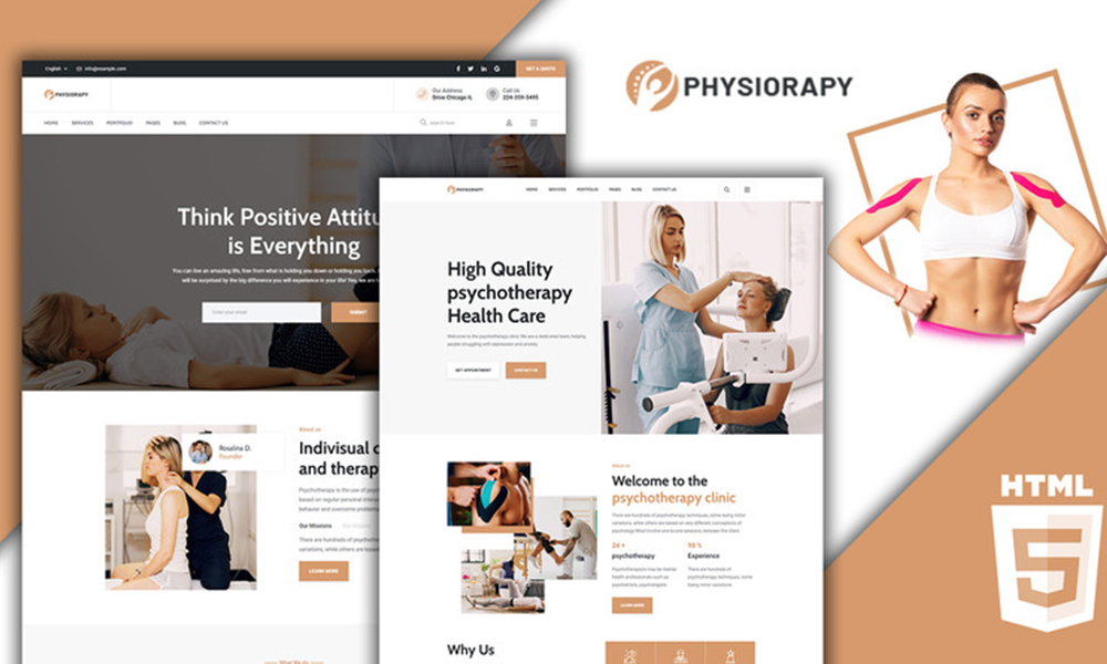 Physiorapy Physiotherapy Medical Website Template