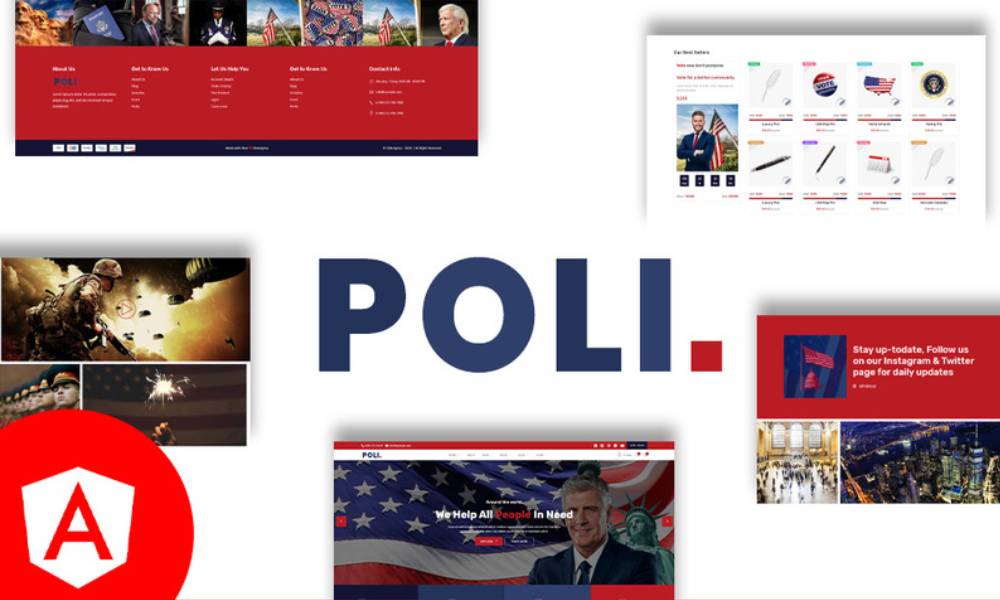 Poli Multipurpose Political Angular Website Template