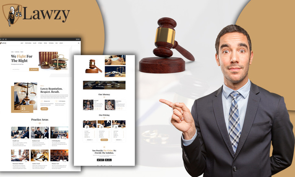 Powar-Lawzy Lawyers and Law Firm Landing Page WordPress Theme