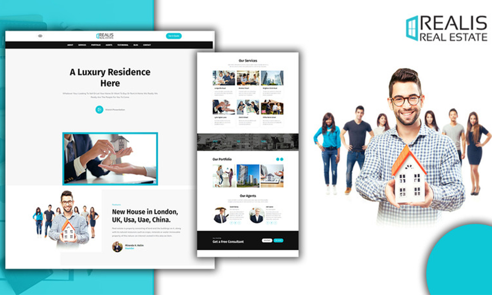 Realis Real Estate Services Landing Page HTML5 Template