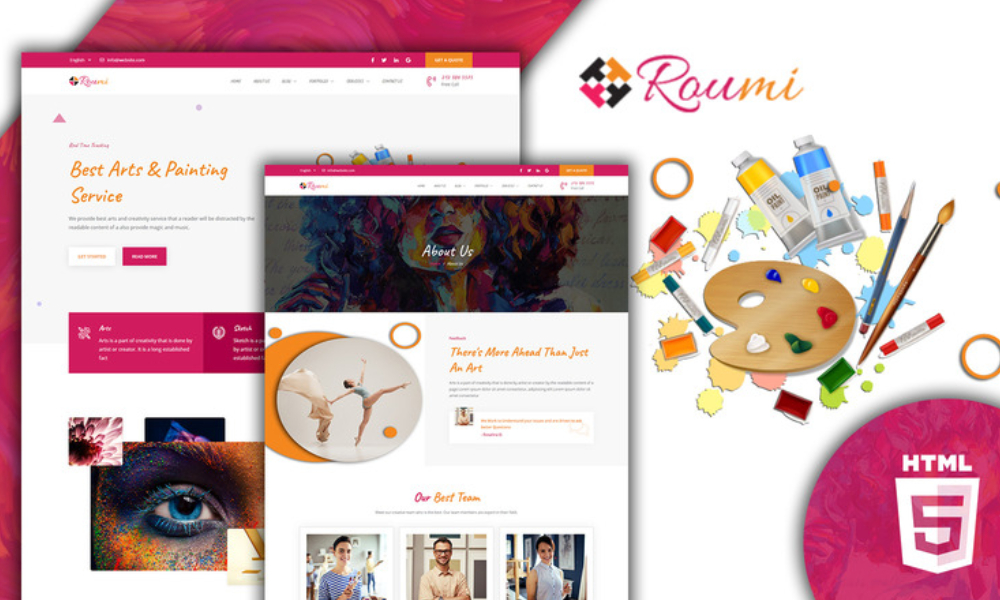 Roumi Creative Responsive HTML5 Website Template