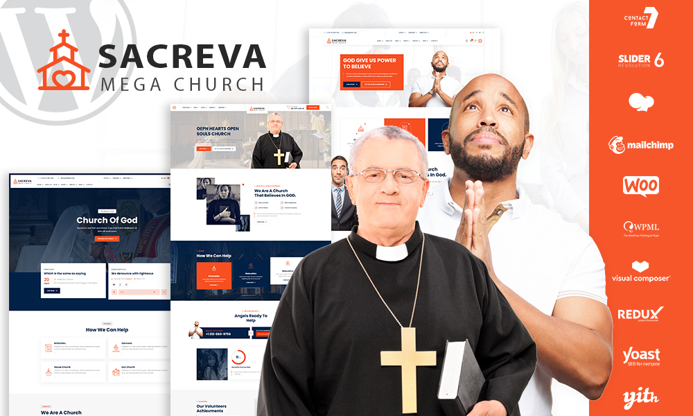 Sacreva - Church WordPress Theme