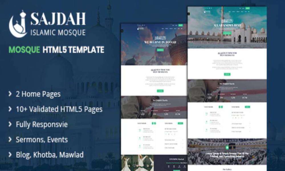 Sajdah - Mosque HTML5 Website Template