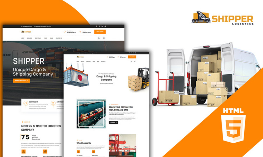 Shipper Shiping And Logistics HTML5 Website Template