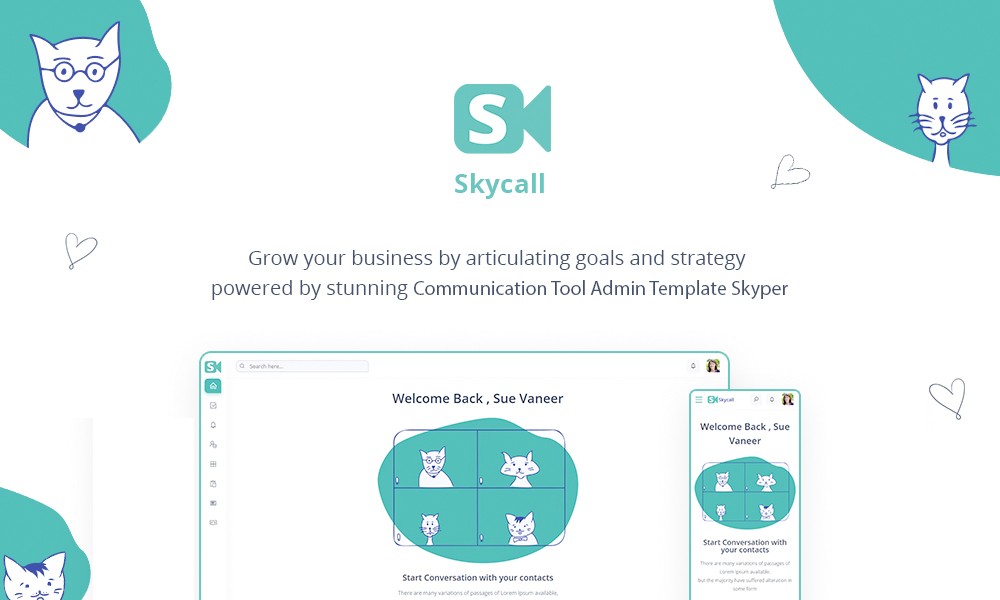 Skycall | Communication Admin Template