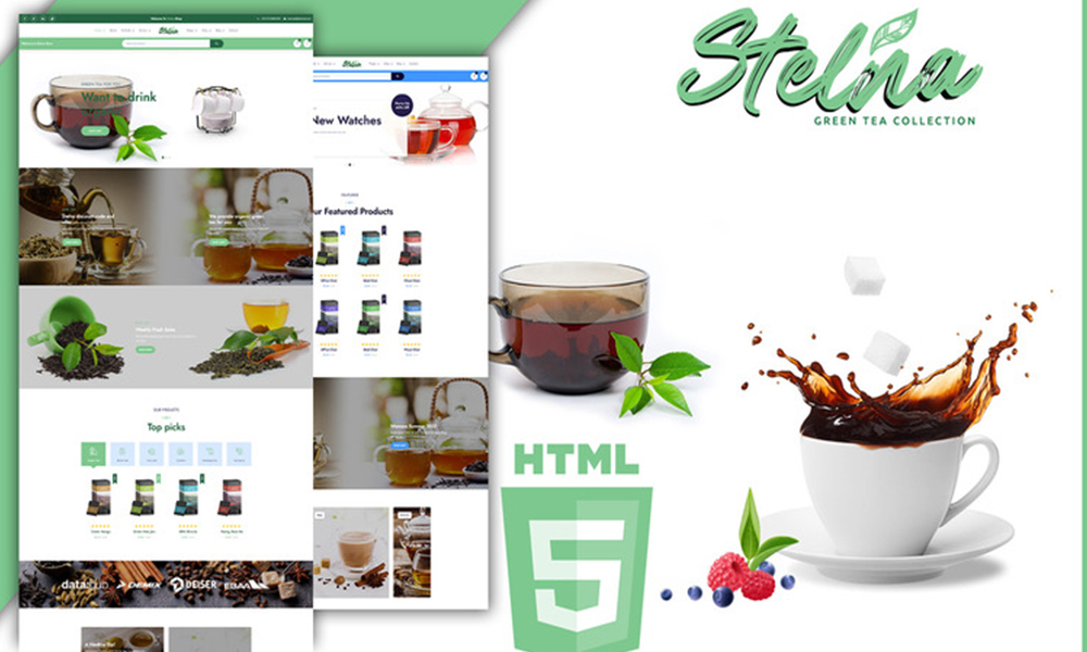 Stelna Tea Salon and Herbs Shop HTML5 Template