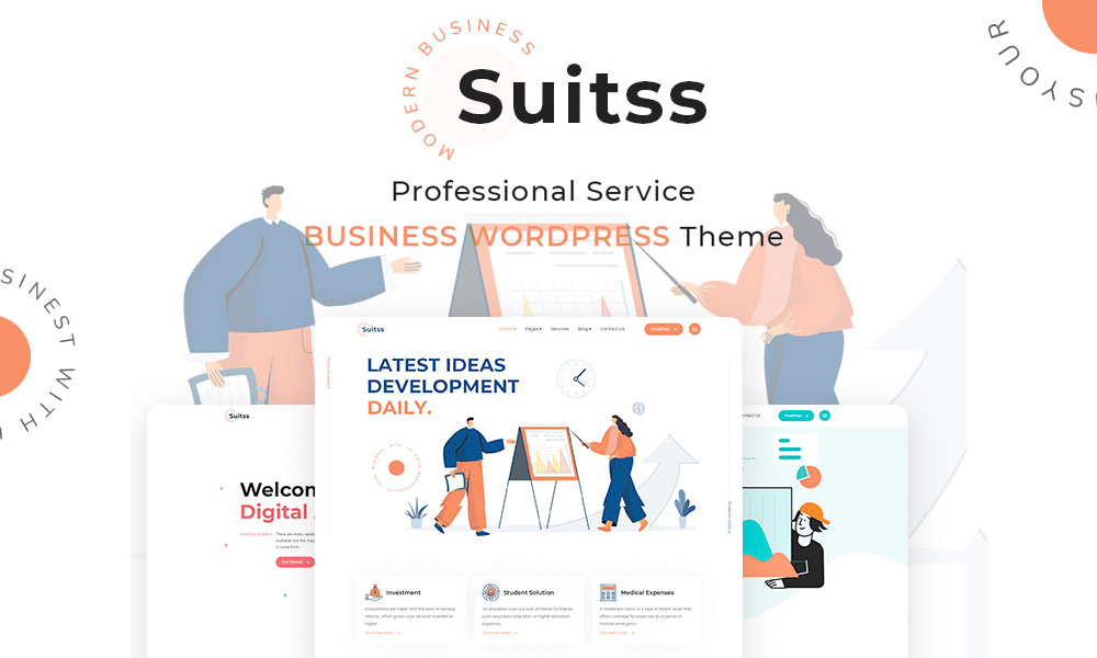 Suitss | Startup Business WordPress Theme
