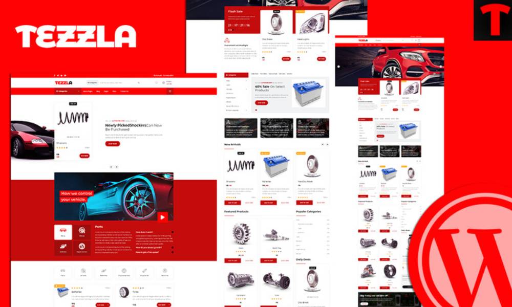 Tezzla | Automobile & Car Accessories Shop WordPress Theme