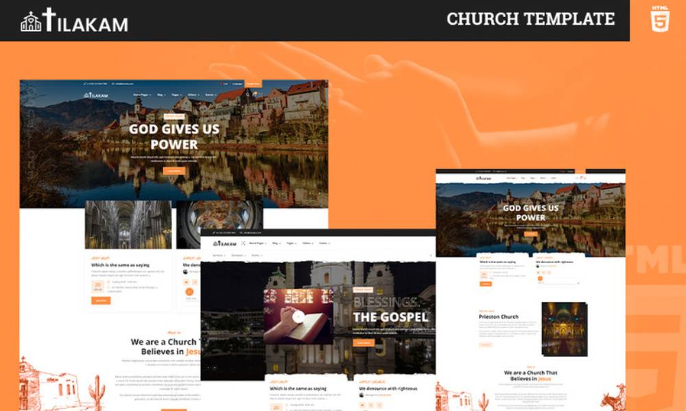 Tilakam | Church and Religious HTML5 Template Website Template